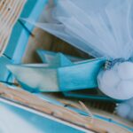 Μπομπονιέρα Βάπτισης Καραβάκι με Τούλι & Κουφέτα – Γαλάζιο