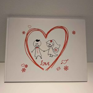 Χειροποίητο βιβλίο ευχών γάμου