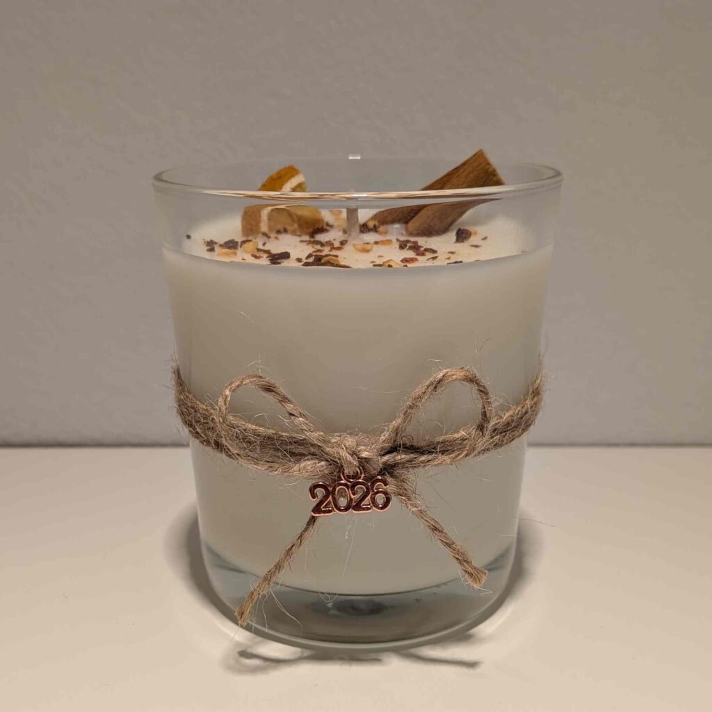 Κερί σε γυάλινο βαζάκι