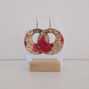 Χειροποίητα ξύλινα σκουλαρίκια